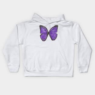 Butterfly - Violet Kids Hoodie